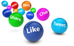 Social Media Metrics and Analytics Images of Likes, Tweets Share, etc.