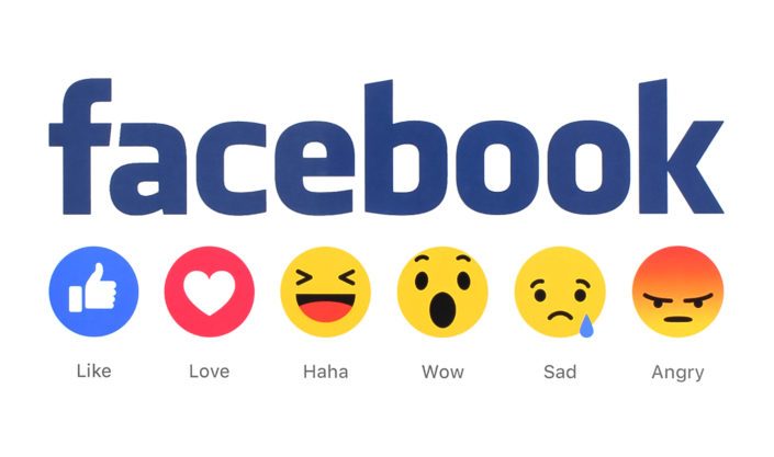 Facebook Logo with icons Facebook word with emoticons